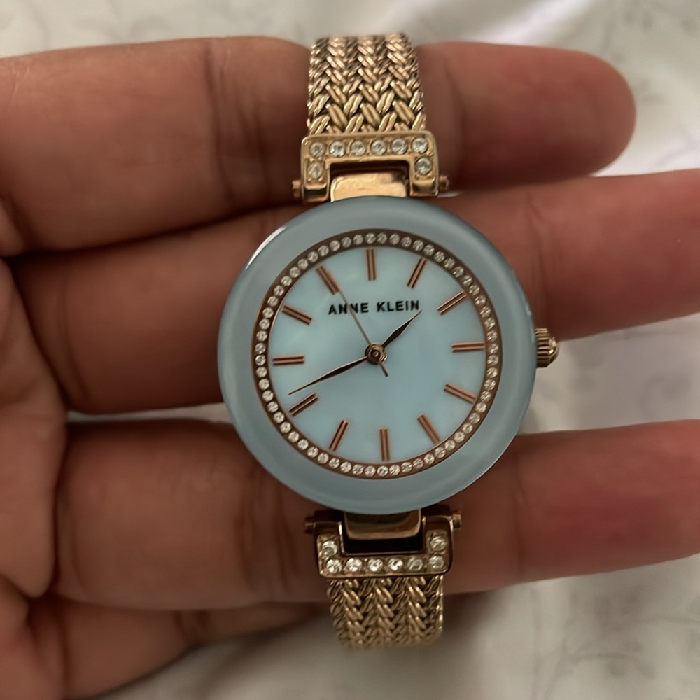 Anne Klein Blue and Gold Women's Watch - Picture 2 of 5